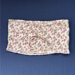 Free People Floral Crop Tube Top